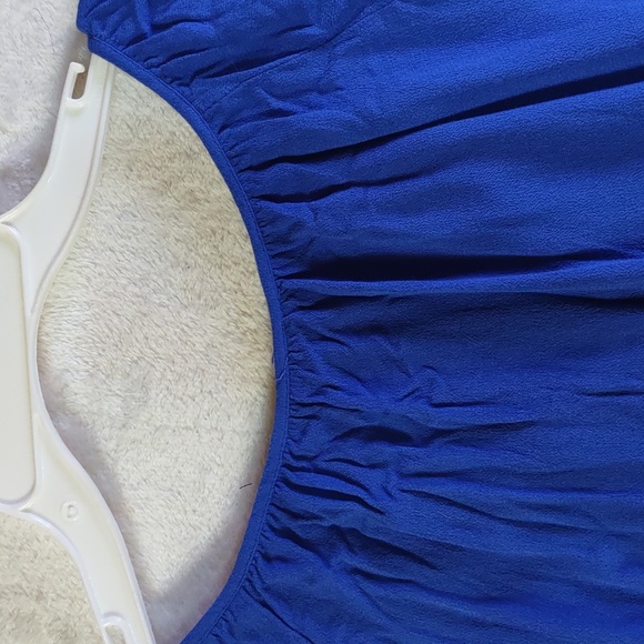 Medium royal blue 1/2 sleeve shirt, With Embroidery Detail by Ruby Rd. - Picture 9 of 14